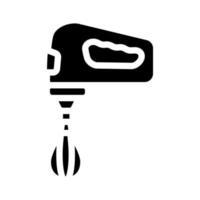 Mixer schlägt Glyphen-Symbol-Vektor-Illustration vektor