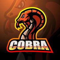 cobra mascot esport logotypdesign vektor