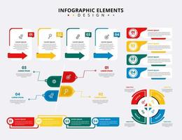 samling av kreativa infografiska element vektor