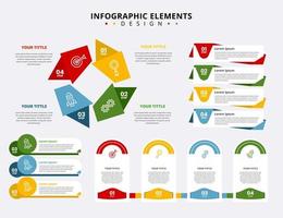Sammlung kreativer Infografik-Elemente vektor