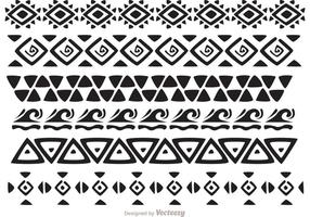 Hawaiianische Tribal Pattern Vectors Pack 2