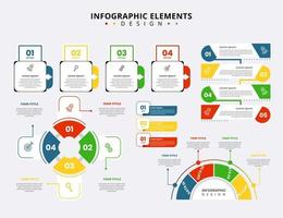 samling av kreativa infografiska element vektor