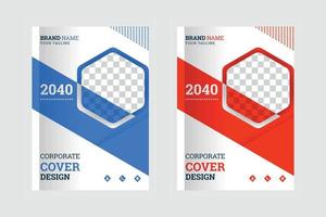 Stadt Hintergrund Jährlich Creative Business Corporate Buchcover Designvorlage in A4 vektor