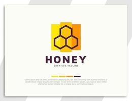 färska honeycomb logotyp formgivningsmall vektor