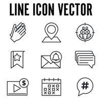 blogger, blog-set-symbol-symbolvorlage für grafik- und webdesign-sammlungslogo-vektorillustration vektor