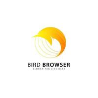 Browser-Logo-Vorlage vektor
