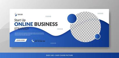 Business Social Media Web-Banner-Template-Design-Hintergrund vektor