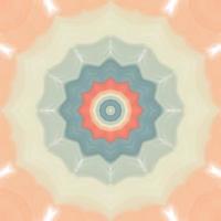 Kaleidoskop-Blumen-Mandala. Vektor-Illustration. Vektor buntes Mosaik