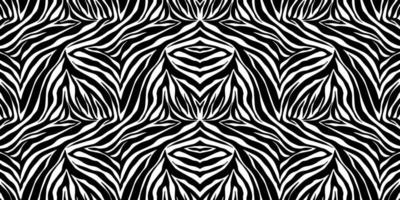 Vektortierdruck. Zebra-Ornament. nahtloses Muster vektor