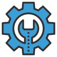Zahnradsymbol Vektor Business Symbol