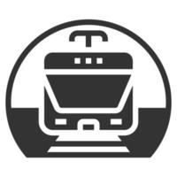 tunnelbana ikon vektor symbol enkel design för användning i grafik webbrapport logotyp infographics