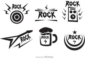 Rock Musik Symbole Vectors Pack