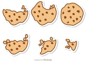 Choklad Chip Cookies Vectors