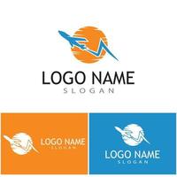 Flugzeug Symbol Vektor Illustration Design Logo Vorlage