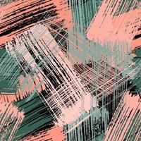 abstrakte Pinselstriche mit nahtlosem Muster des Texturpinselvektors
