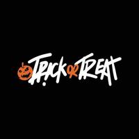 bokstav trick or treat halloween vektor