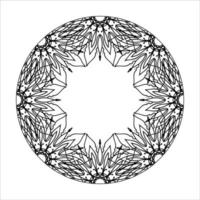 handgezeichnetes Mandala. dekoration in ethnischer orientalischer gekritzelverzierung. vektor