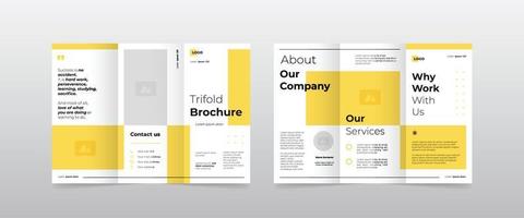 modern enkel business trifold broschyr designmall vektor