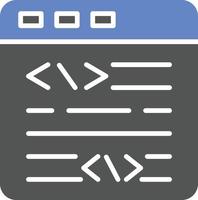 webbplats kodning ikon stil vektor