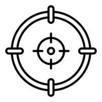 armé mål ikon stil vektor