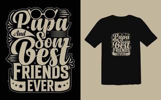 fars dag typografisk t-shirt design vektor, trendig pappa t-shirt design vektor