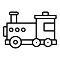 tåg leksak ikon stil vektor