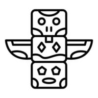 Totem-Symbol-Stil vektor