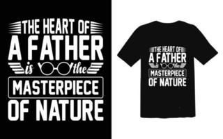 typografischer T-Shirt-Designvektor des Vatertags, trendiges Vati-T-Shirt-Design vektor