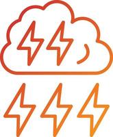 Gewitter-Icon-Stil vektor