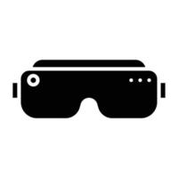 virtuell verklighet ikon stil vektor