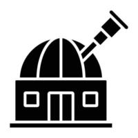 Observatorium-Icon-Stil vektor