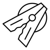 Wäscheklammer-Icon-Stil vektor