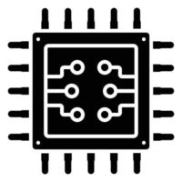 CPU-Prozessor-Icon-Stil vektor