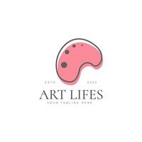 aquarell ort linie logo design symbol illustration vektor