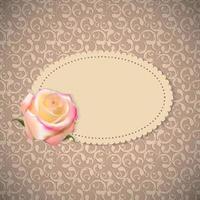 schöne Blumenkarten mit realistischer Rosenblumen-Vektorillustration vektor
