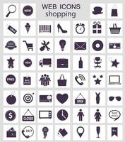 shopping ikoner vektor illustration