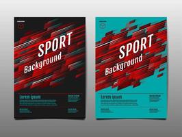 Sport Motion Cover Template Set vektor