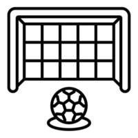 Fußball-Freistoß-Icon-Stil vektor