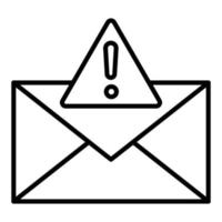 Symbolstil für E-Mail-Benachrichtigungen vektor