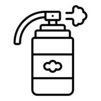 Tränengas-Icon-Stil vektor