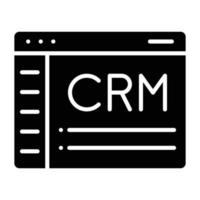 CRM-Symbolstil vektor