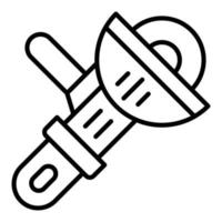 Schleifwerkzeug-Symbolstil vektor