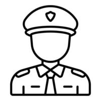 Polizist-Symbol-Stil vektor