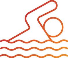 Schwimmen-Icon-Stil vektor