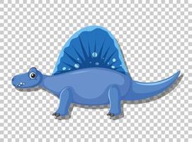 süßer Spinosaurus-Dinosaurier isoliert vektor