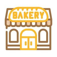 shop bäckerei farbe symbol vektor illustration