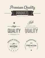 Gratis Premium Kvalitet Vector Etiketter