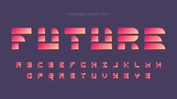futuristische Formen lebendige Neon-Typografie vektor
