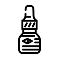 Augentropfen Augenheilkunde Symbol Leitung Vektor Illustration