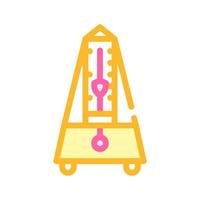 metronom verktyg färg ikon vektor illustration